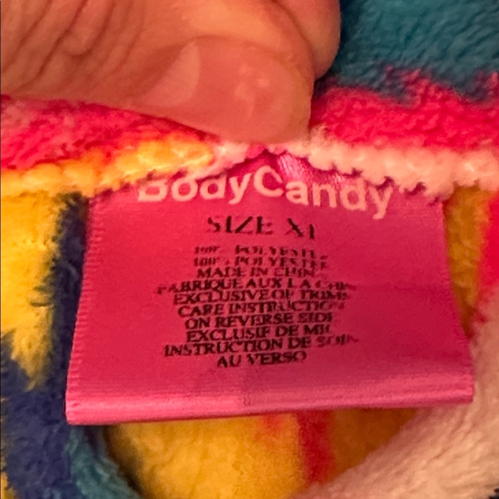 Women’s Body candy, Colorful Zigzag Patterned Robe size XL - Picture 4 of 7